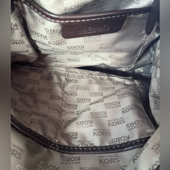 MK Canvas Shoulder Bag Color: Brown Good Condition. - Picture 8 of 11